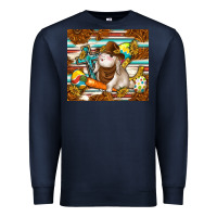 Navy western bunny Premium Sweatshirt - TumblerDesignByShophia
