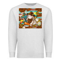 Oatmeal Heather western bunny Premium Sweatshirt - TumblerDesignByShophia