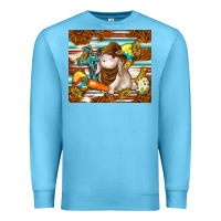 Ocean Blue western bunny Premium Sweatshirt - TumblerDesignByShophia