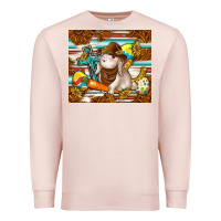 Pale Pink western bunny Premium Sweatshirt - TumblerDesignByShophia
