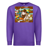 Purple western bunny Premium Sweatshirt - TumblerDesignByShophia