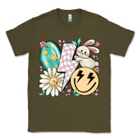 Army Green retro easter Classic Tee - MaliasSmallBusiness