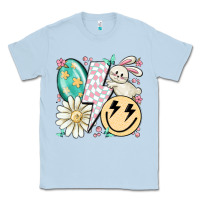Dusty Blue retro easter Classic Tee - MaliasSmallBusiness