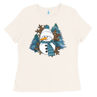 Bone Snowman Winter Ladies Tee - RanaPortraitStore