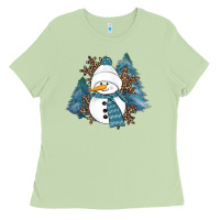 Matcha Snowman Winter Ladies Tee - RanaPortraitStore
