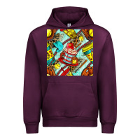 Mauve Wine softball coffee cup and bat with leopard seamless pattern bbs Urban Hoodie - BundleAndBundleShop