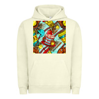 Pigment Pistachio softball coffee cup and bat with leopard seamless pattern bbs Urban Hoodie - BundleAndBundleShop
