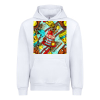 White softball coffee cup and bat with leopard seamless pattern bbs Urban Hoodie - BundleAndBundleShop