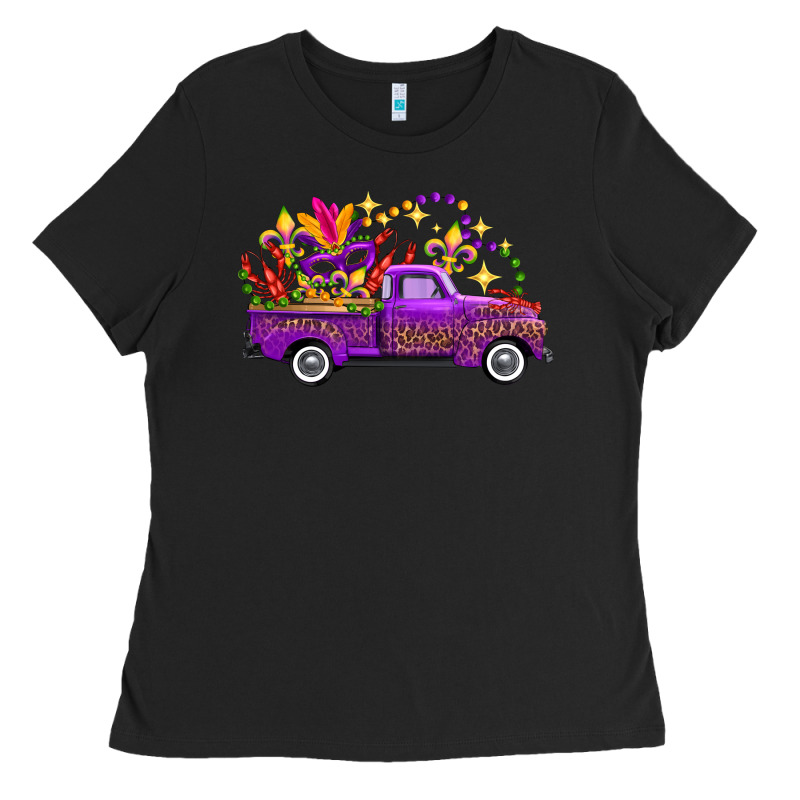 Mardi Gras Truck Ladies Tee by FaDigitalArtStudio | Teevron