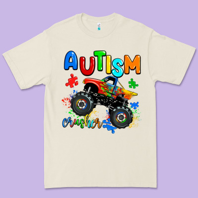 Autism Crusher Premium Tee Designed By Adodesignshop