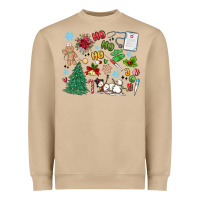 Mushroom nurse christmas Heavyweight Sweatshirt - MaliasSmallBusiness