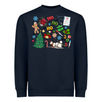 Navy nurse christmas Heavyweight Sweatshirt - MaliasSmallBusiness