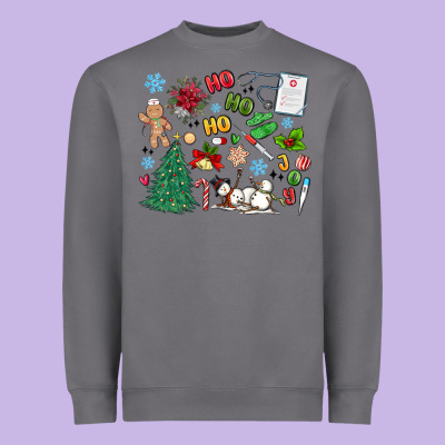 Nurse Christmas Heavyweight Sweatshirt Designed By Maliassmallbusiness