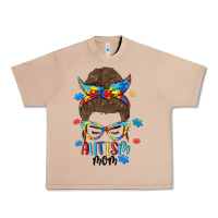 Burro messy bun autism mom Urban Heavy Tee - MaliasSmallBusiness
