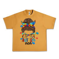Peanut Butter messy bun autism mom Urban Heavy Tee - MaliasSmallBusiness