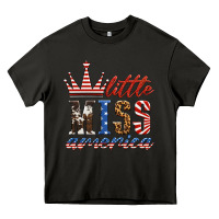 Asphalt little miss america Heavy Core Tee - HRA Design Shop