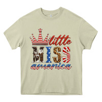 Mossy little miss america Heavy Core Tee - HRA Design Shop