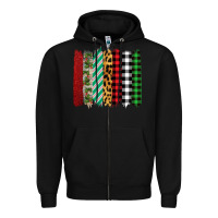 Black christmas brushstrokes Zipper Hoodie - Bettercallsaul