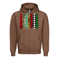 Chestnut christmas brushstrokes Zipper Hoodie - Bettercallsaul