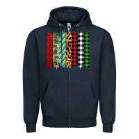 Navy christmas brushstrokes Zipper Hoodie - Bettercallsaul