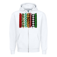 White christmas brushstrokes Zipper Hoodie - Bettercallsaul