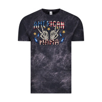 Cloud Black american mama Vintage Tee - MaliasSmallBusiness