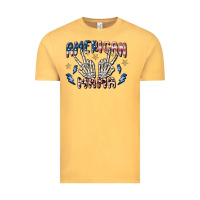 Vintage Mustard american mama Vintage Tee - MaliasSmallBusiness