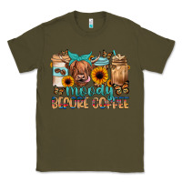 Army Green moody before coffee Classic Tee - JahusDesignShop