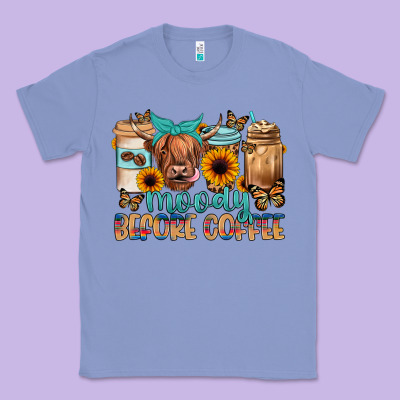 Moody Before Coffee Classic Tee Designed By Jahusdesignshop