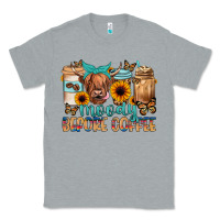 Heather Grey moody before coffee Classic Tee - JahusDesignShop