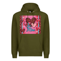 Army Green be mine heart tumbler Premium Hoodie - JahusDesignShop