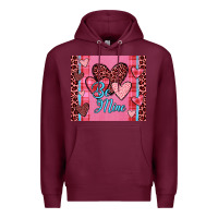 Burgundy be mine heart tumbler Premium Hoodie - JahusDesignShop