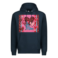 Navy be mine heart tumbler Premium Hoodie - JahusDesignShop
