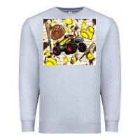 Heather Grey softball crusher Premium Sweatshirt - TumblerDesignByShophia
