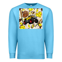Ocean Blue softball crusher Premium Sweatshirt - TumblerDesignByShophia