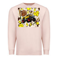 Pale Pink softball crusher Premium Sweatshirt - TumblerDesignByShophia
