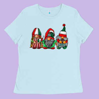 Mexican Flag Gnomes Ladies Tee Designed By Racoondesign