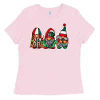 Bubblegum Pink mexican flag gnomes Ladies Tee - RacoonDesign