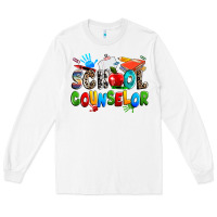 White school counselor Long Sleeve Tee - NancyCooperArtShop