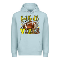 Blue Mist Football vibes yellow and black team color Premium Hoodie - HowdyJamesFarm
