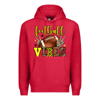 Cardinal Football vibes yellow and black team color Premium Hoodie - HowdyJamesFarm