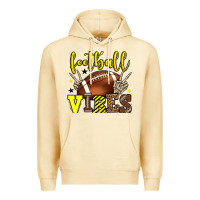 Pina Colada Football vibes yellow and black team color Premium Hoodie - HowdyJamesFarm
