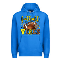 True Royal Football vibes yellow and black team color Premium Hoodie - HowdyJamesFarm