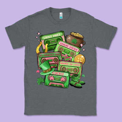 St Patrick's Day Cassette Tapes Classic Tee Designed By Maliassmallbusiness