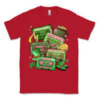 Red st patrick's day cassette tapes Classic Tee - MaliasSmallBusiness