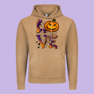 Love Halloween Vintage Hoodie Designed By Jasminsmagicworld