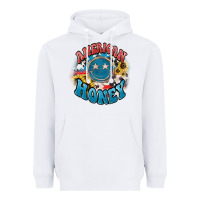 White American honey smiley Heavyweight Hoodie - HowdyJamesFarm
