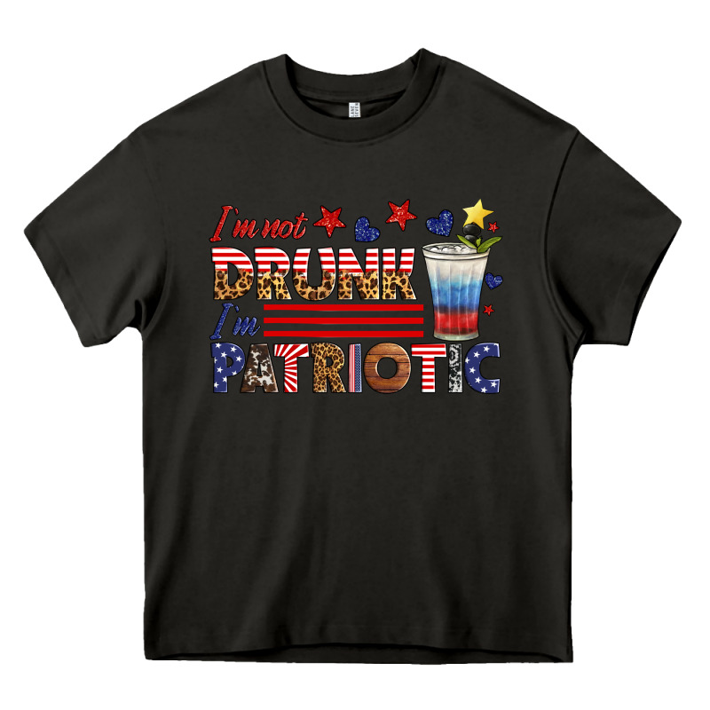 I'm Not Drunk I'm Patriotic Heavy Core Tee by HRA Design Shop | Teevron