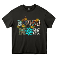 Asphalt western rodeo bullfighter mom turquoise gemstones  sunflowers Heavy Core Tee - BarkalooDesign