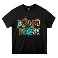 Black western rodeo bullfighter mom turquoise gemstones  sunflowers Heavy Core Tee - BarkalooDesign
